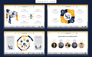 قالب پاورپوینت منابع انسانی منودار