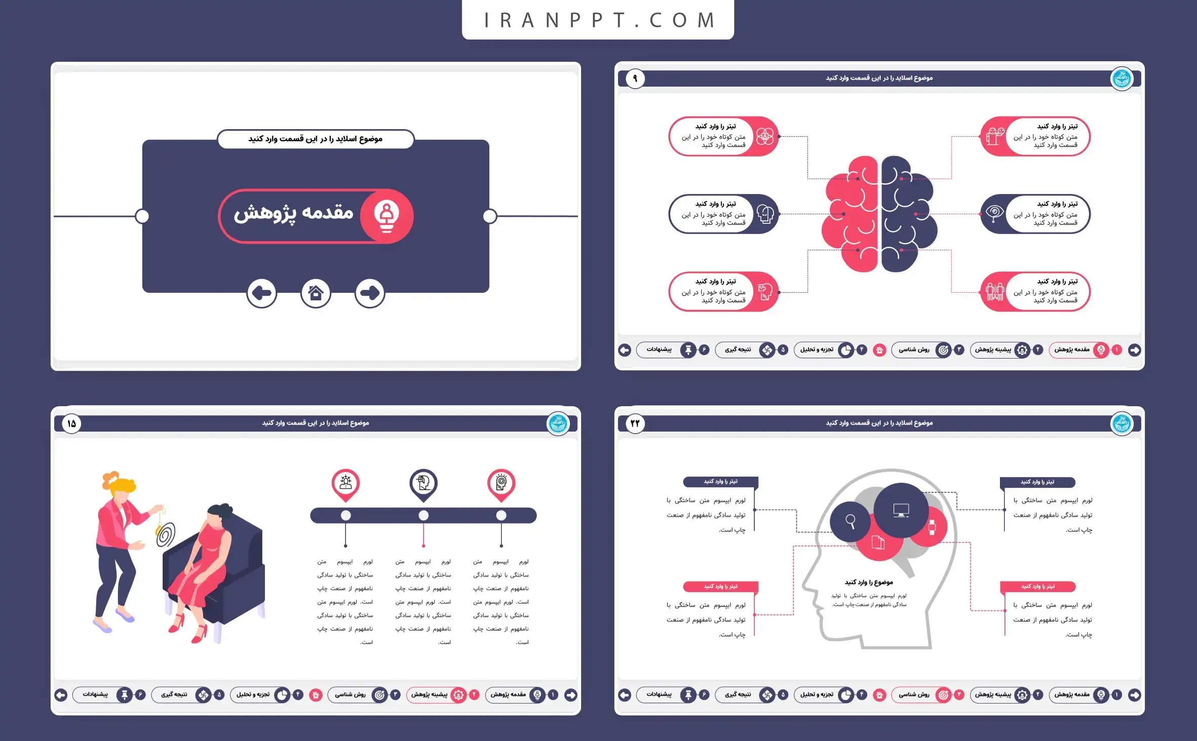 قالب پاورپوینت روانشناسی حرفه ای