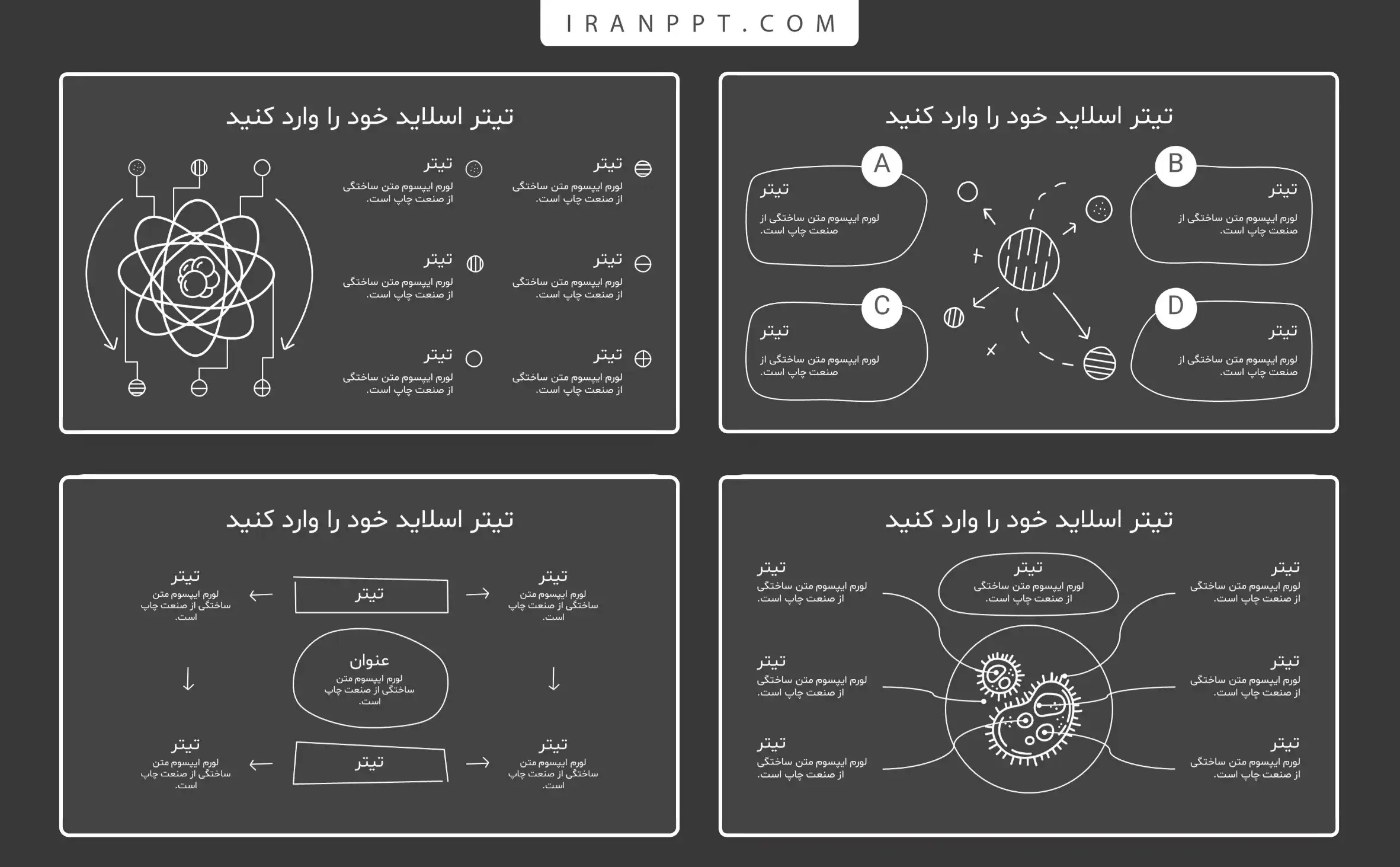 قالب اینفوگرافیک رایگان شیمی