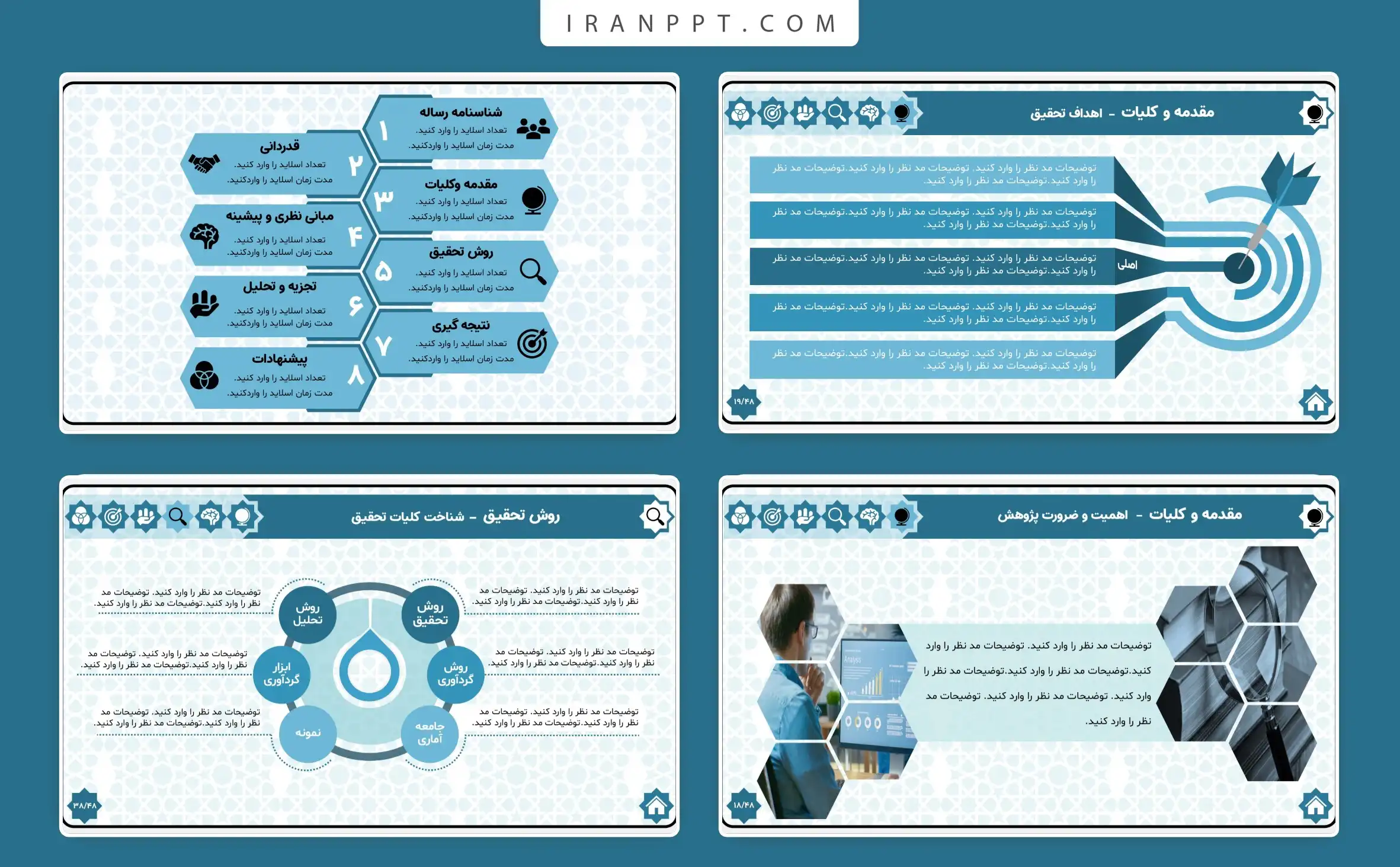 قالب پاورپوینت پایان نامه عمومی
