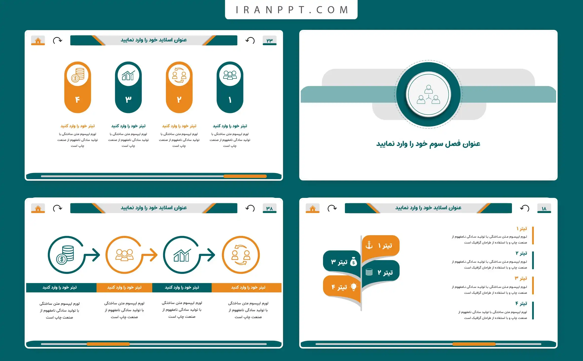 قالب پاورپوینت مدیریتی سبک زوم