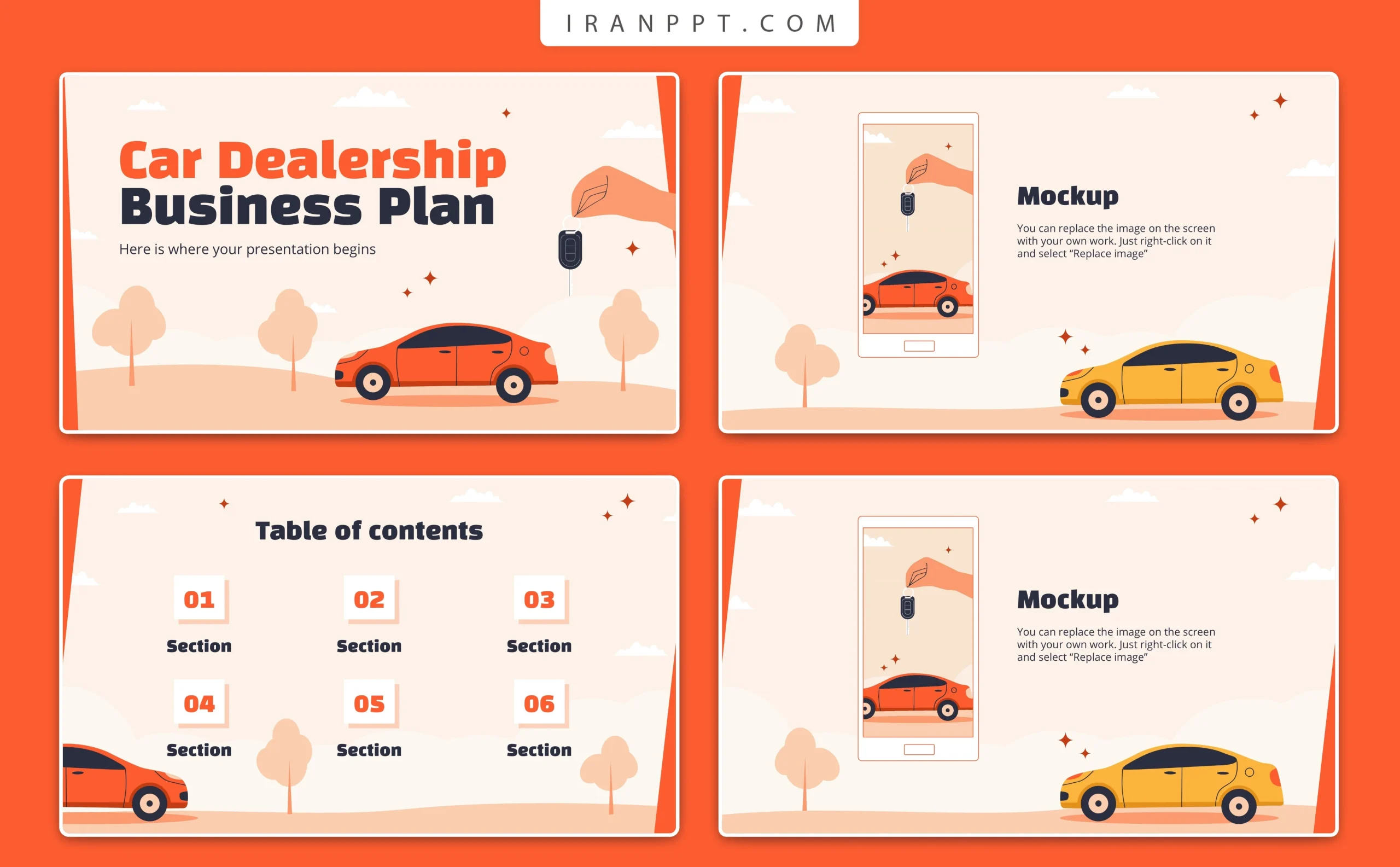 قالب پاورپوینت انگلیسی خودرو رایگان