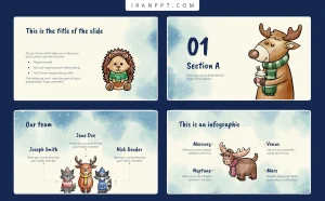 قالب پاورپوینت زمستان